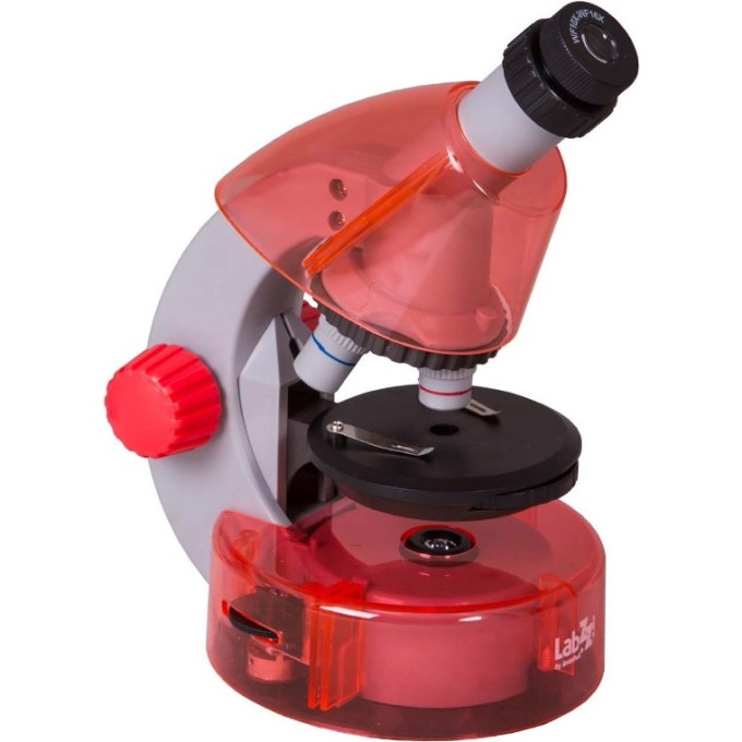 Набор LEVENHUK LabZZ MV1 Orange: микроскоп и книга